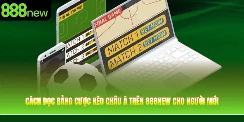 Cách đọc bảng cược kèo châu Á trên 888NEW cho người mới
